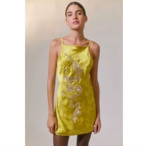 Urban Outfitters - UO Bird Song Satin Mini Dress - NWT